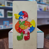 Wooden Duck Alphabet Puzzle – 26-Piece A-Z Jigsaw, Montessori ABC Learning Toy for Toddlers & Preschoolers, Colorful Animal Shape Educational Gift (Ages 2–5)